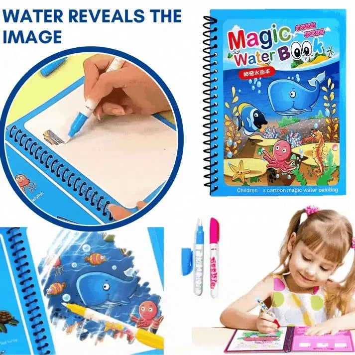 Magic Water Drawing Book Educational & Fun Activity