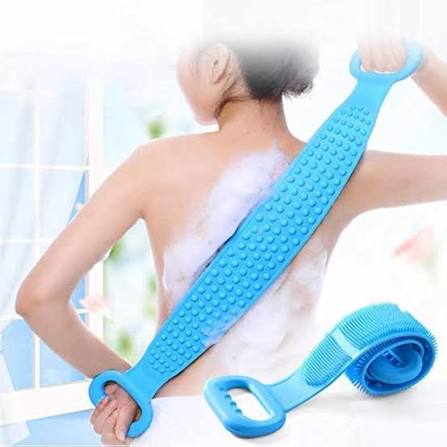 Silicone Body Back Scrubber Bath Brush Washer For Dead Skin Removal Men, Women