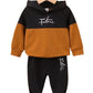 2 Pcs Boy's Micro Printed Hoodie Tracksuit