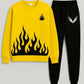 2 Pcs Men's Fleece Printed Sweatshirt Track Suit
