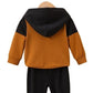 2 Pcs Boy's Micro Printed Hoodie Tracksuit