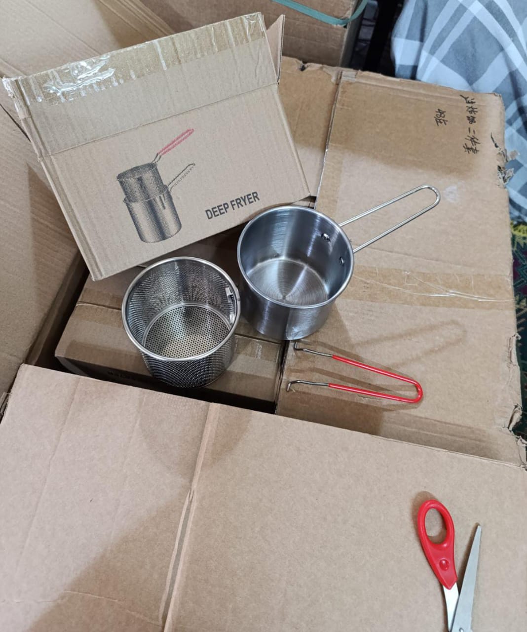 Stainless Steel Deep Frying Pot - 1200ml